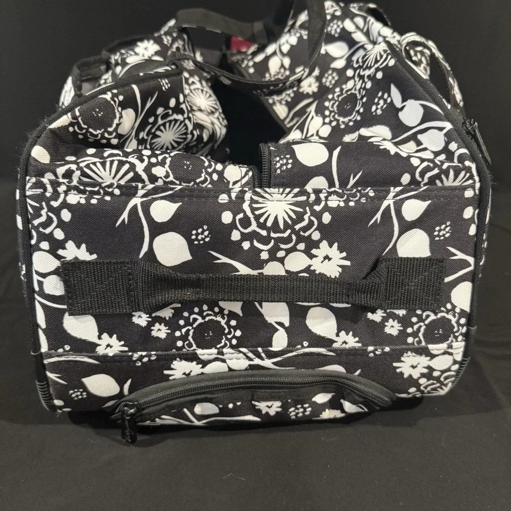 Thirty-one Rolling Duffle Weekender Carry On Suitcase Black Large Travel Floral